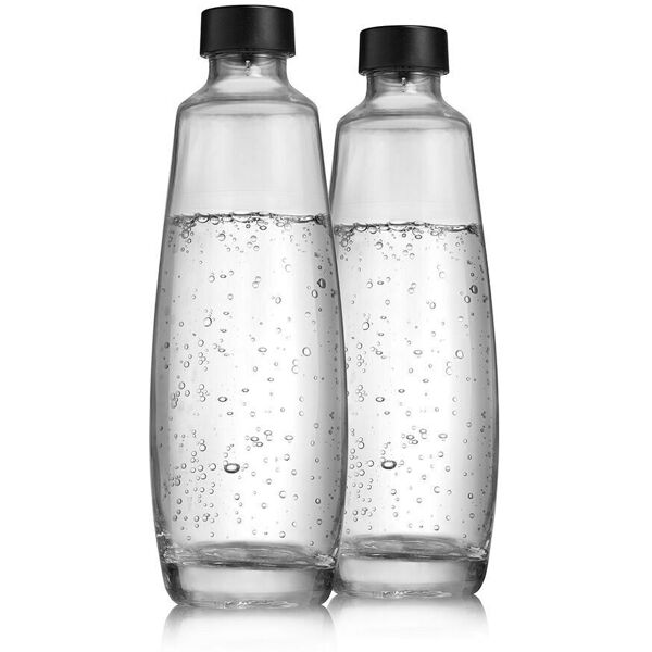 sodastream soda stream conf.2 pz bott 1l vetro x gasatore duo 2270179