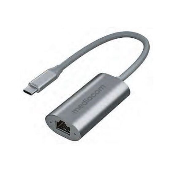 mediacom adattatore usb-c / gigabit lan md-c323