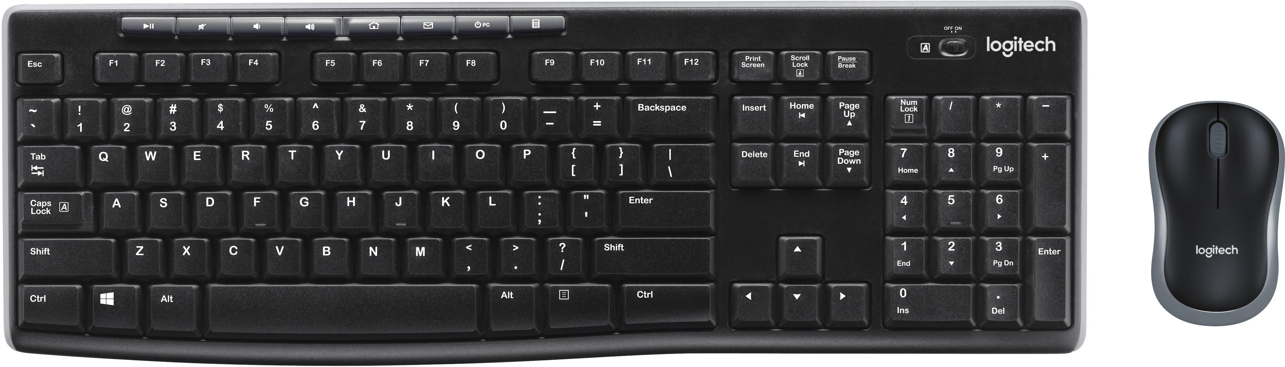 Logitech MK270 tastiera RF Wireless QWERTY Italiano Nero Logitech MK270 tastiera RF Wireless QWERTY Italiano Nero