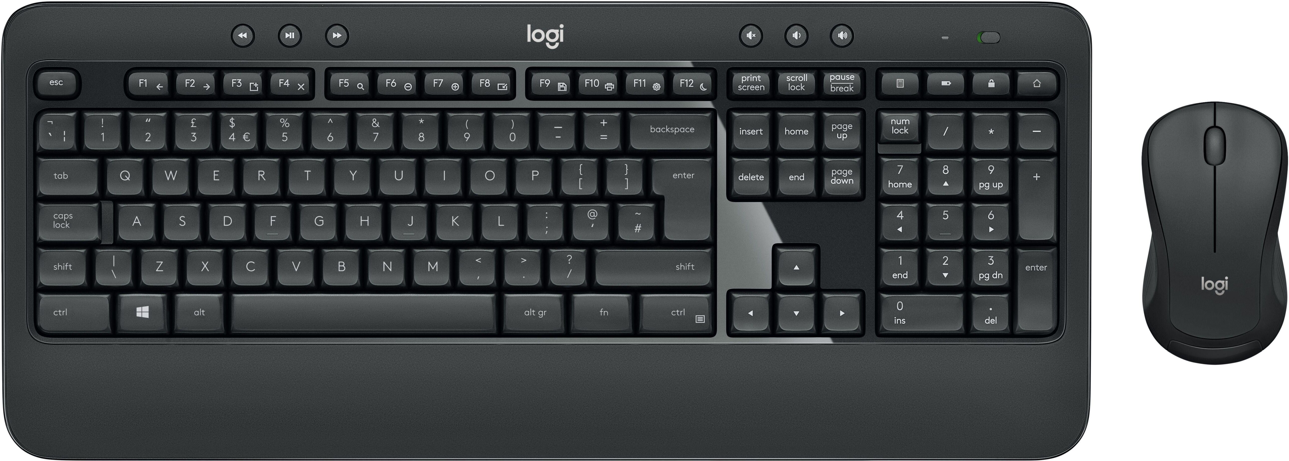 Logitech MK540 Advanced tastiera RF Wireless QWERTY Italiano Nero, Bianco