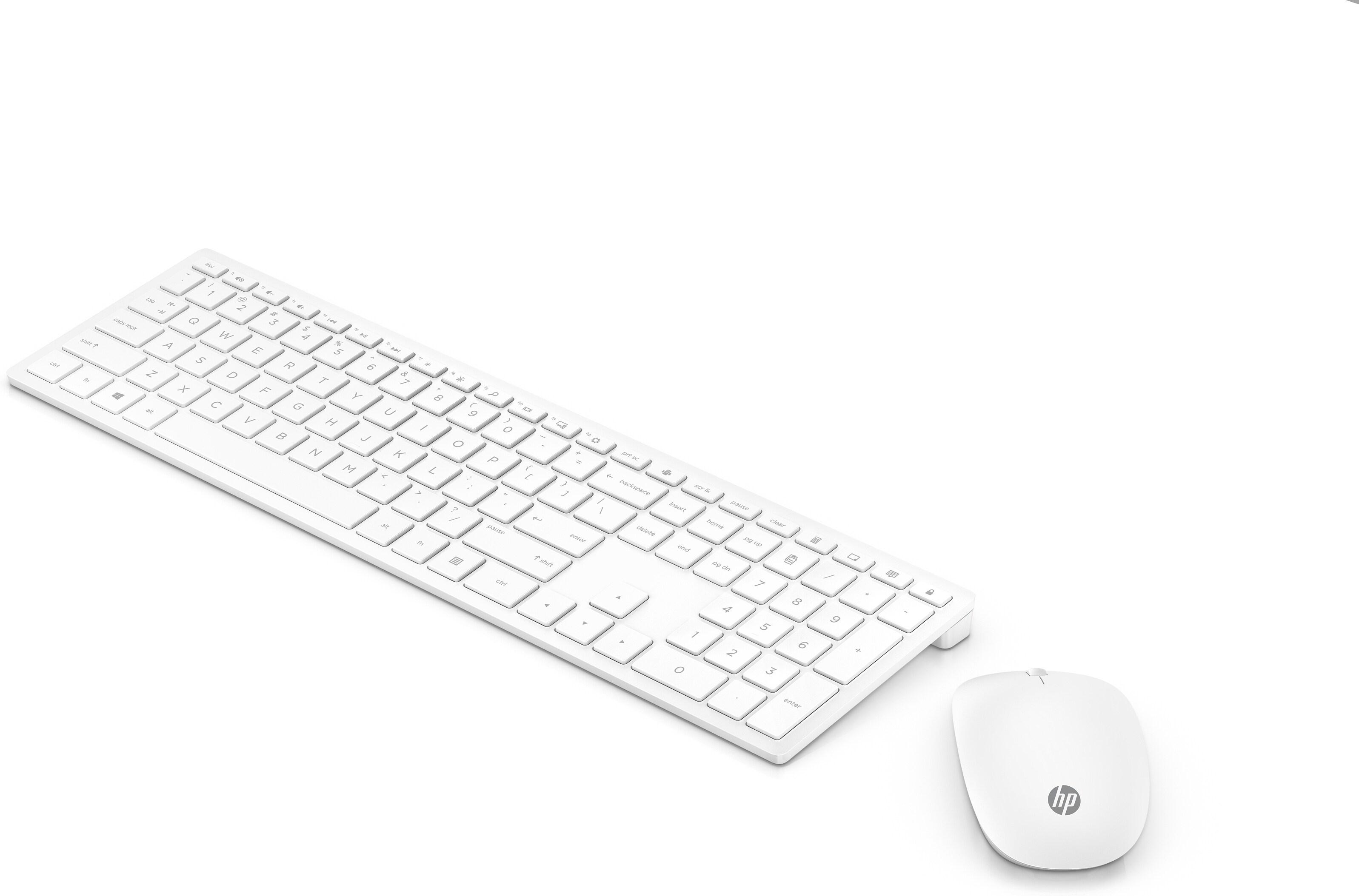 HP Pavilion 800 tastiera RF Wireless Bianco