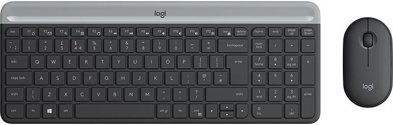 Logitech MK470 tastiera RF Wireless QWERTY Italiano Grafite Logitech MK470 tastiera RF Wireless QWERTY Italiano Grafite