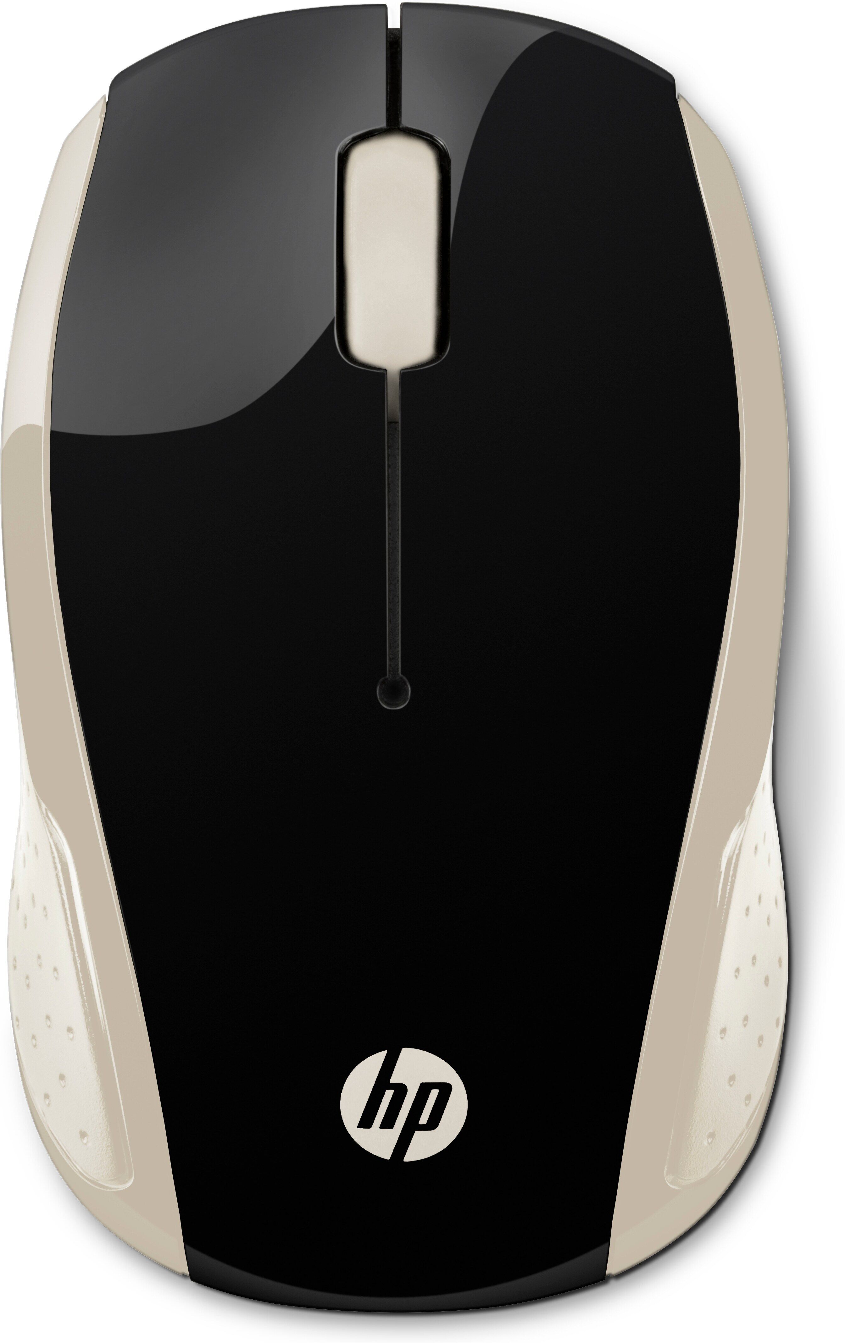 hp mouse wireless 200 gold/black 2hu83aa