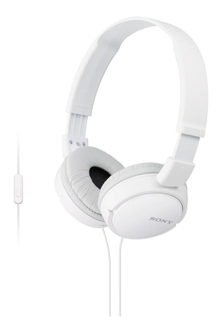 Sony CUFFIA PADIGLIONI C/MIC 30MM MDR-ZX110APW WHITE