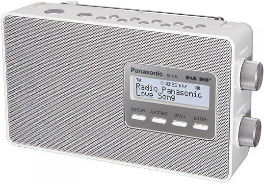 panasonic rf-d10 radio personale digitale bianco