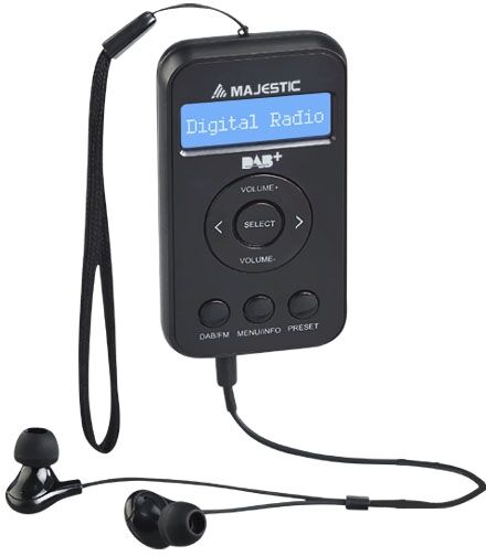 Majestic New RT-196 DAB Personale Digitale Nero