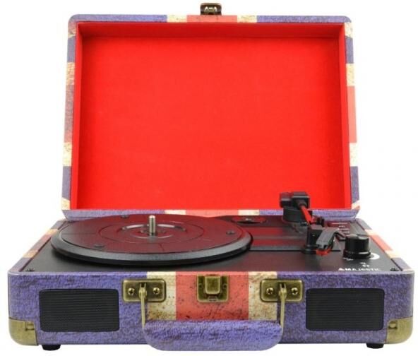 Majestic New TT-43 BT/USB/SD/AX Giradischi con trasmissione a cinghia Blu, Rosso, Bianco Majestic New TT-43 BT/USB/SD/AX Giradischi con trasmissione a cinghia Blu, Rosso, Bianco