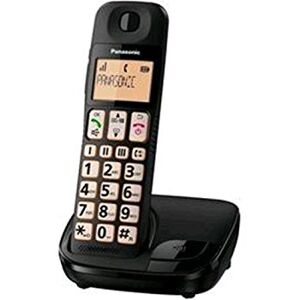 Panasonic TELEFONO CORDLESS TASTI GRANDI NERO KX-TGE110JTB
