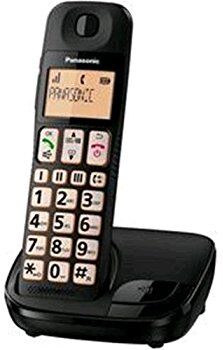 panasonic telefono cordless tasti grandi nero kx-tge110jtb