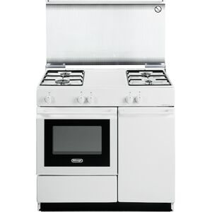 delonghi cucina 86x50 4f forno gas+portabombola bianca sgw854n