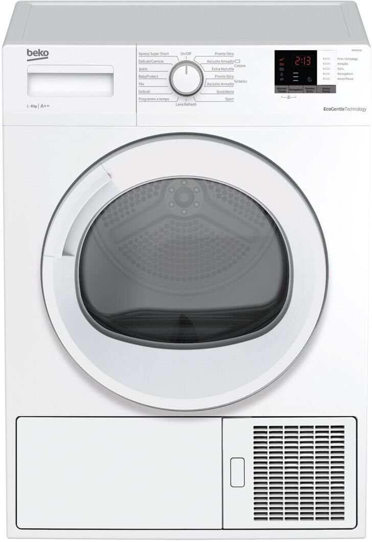 Beko DRX822W asciugatrice Libera installazione Caricamento frontale 8 kg A++ Bianco