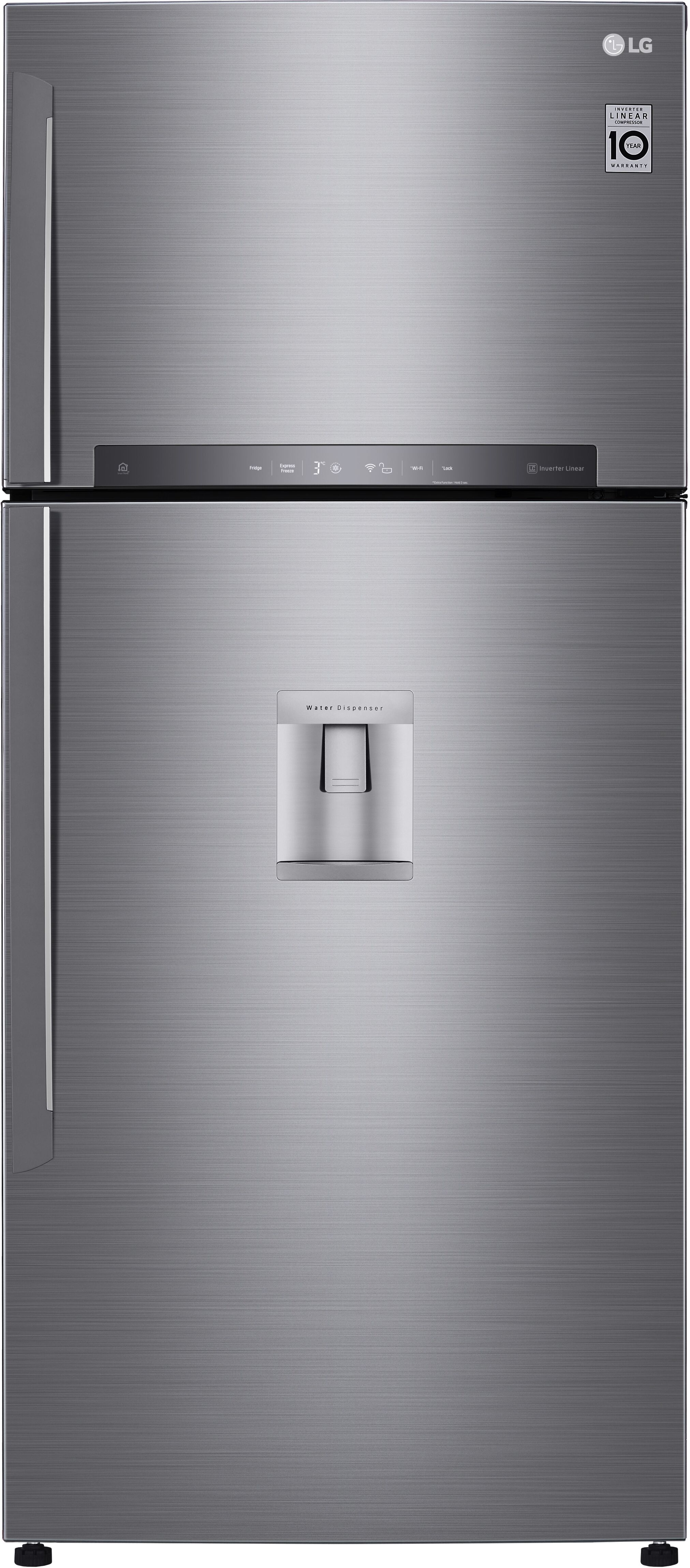 LG FRIGO 2P 547LT H180-L78 NF INOX INV DISPEN GTF744PZPZD