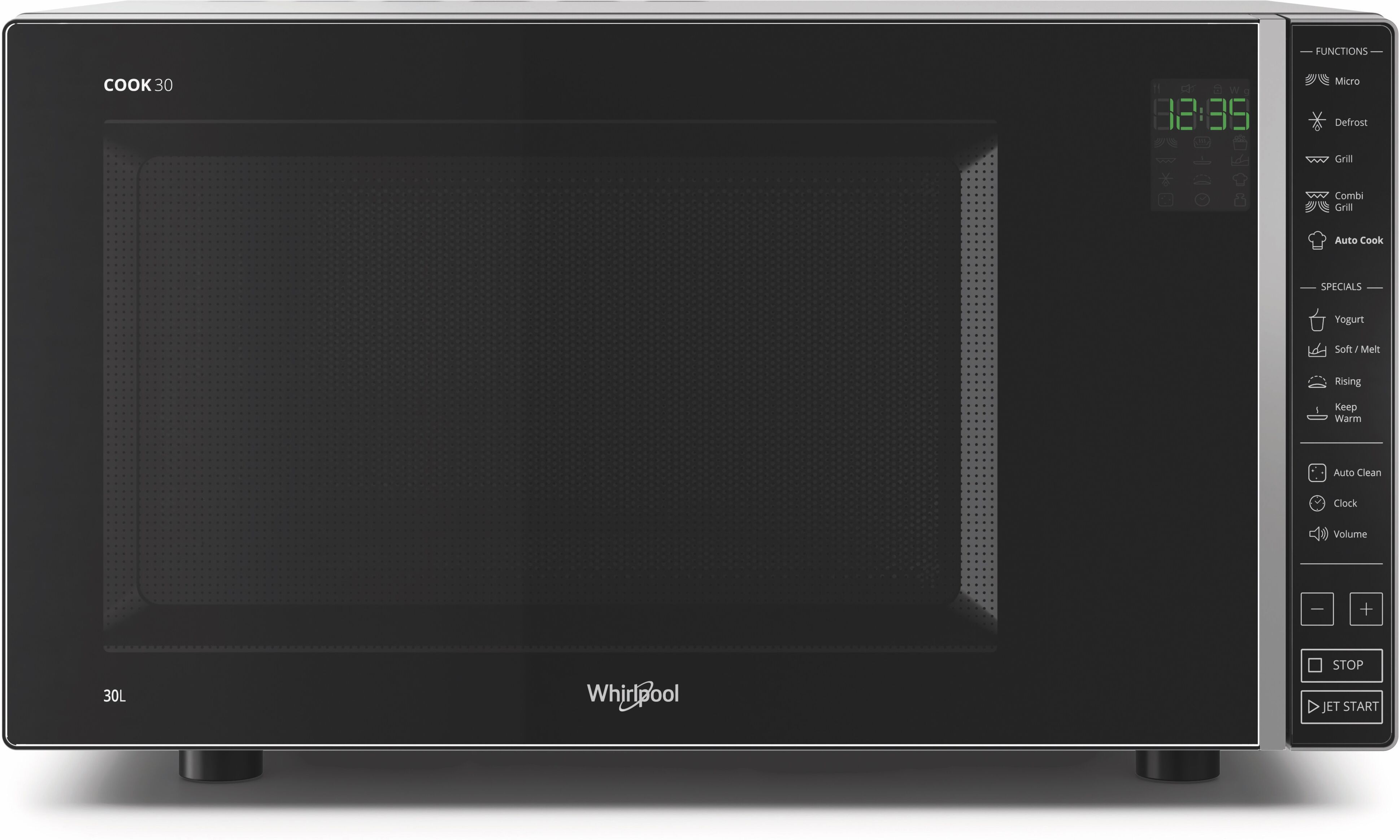 Whirlpool FM GRILL 30LT DIG.SILVER/NERO 900W AUTOCLEAN MWP303SB