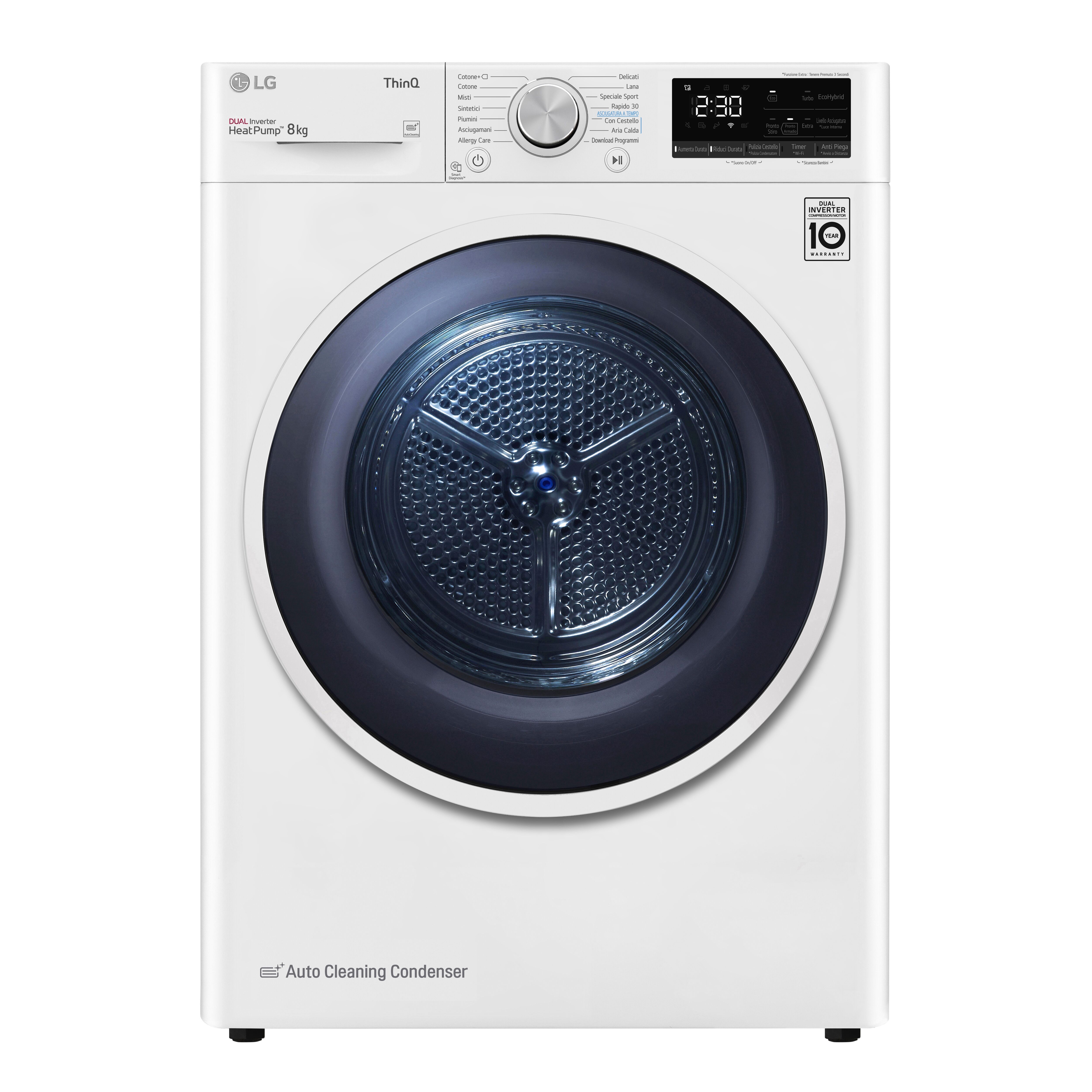 LG ASCIUG 8KG A+++/A HYBRID CONDAUTOPU RH80V9AVHN