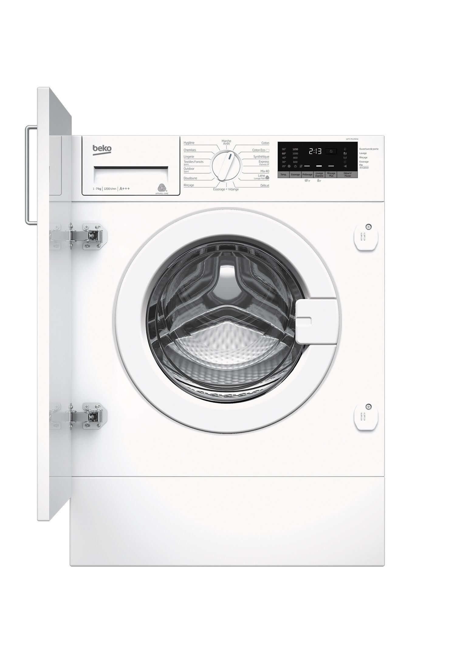 Beko LAVATRICE CF INC 7KG 1200G C INV PL WITC7612B0