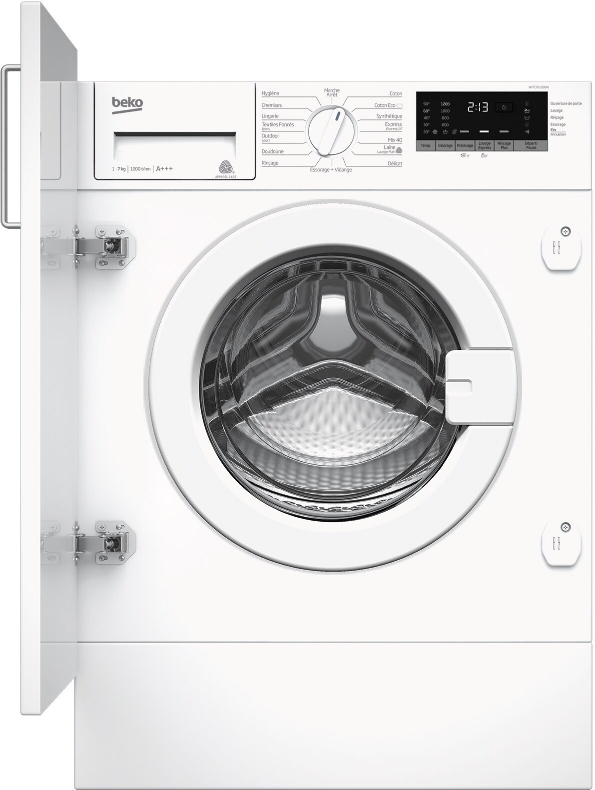 Beko LAVATRICE CF INC 7KG 1200G C INV PL WITC7612B0