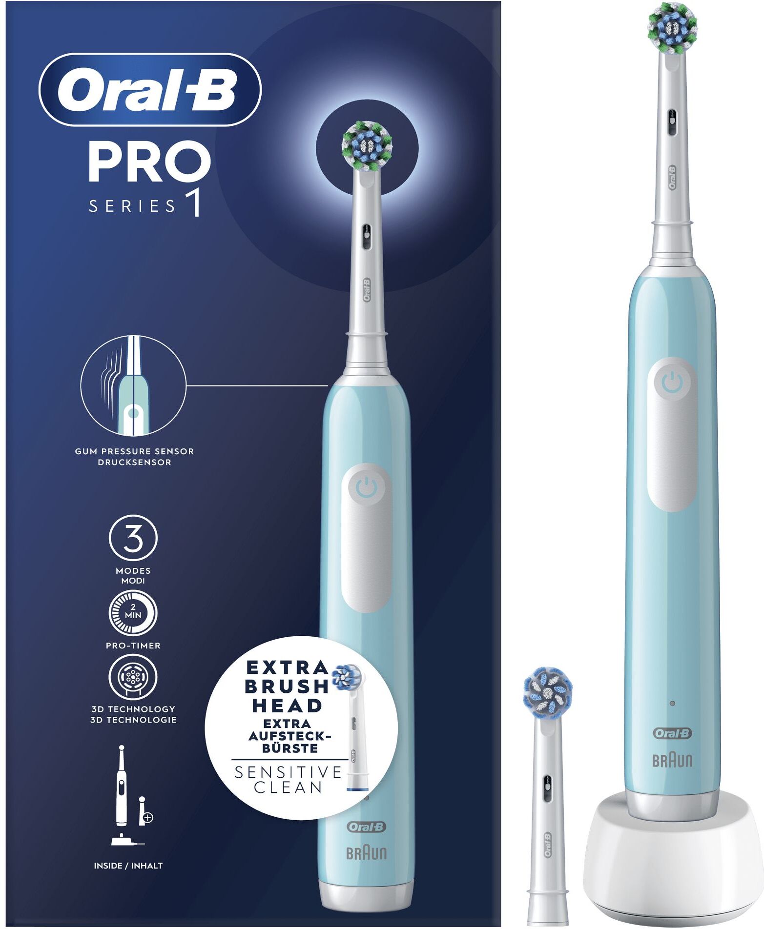 braun oral-b spaz el. pro1 cross action turchese pro1crstq1