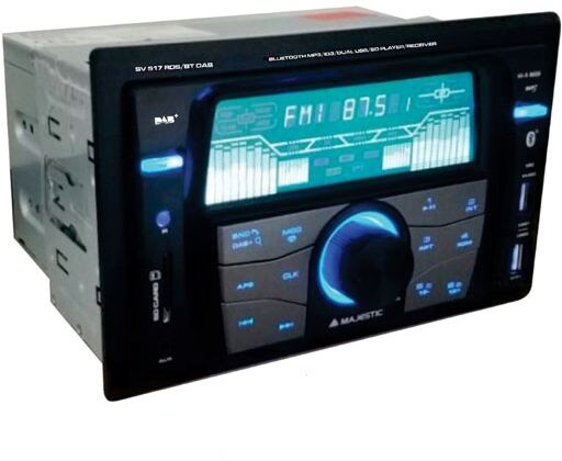 majestic sinto mechless radio dab doppio din sv-517bt bluetooth