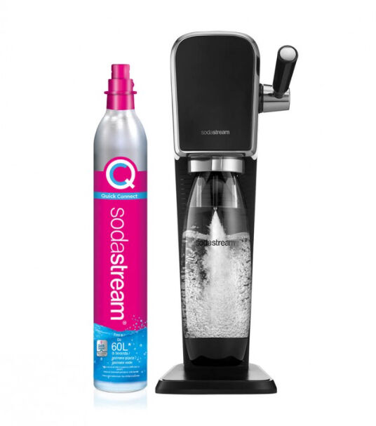 sodastream soda stream gasatore art nero cilindro rosa artblack