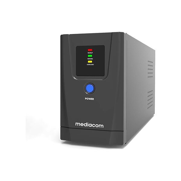 mediacom gruppo di continuita' ups 650va black m-ups651n