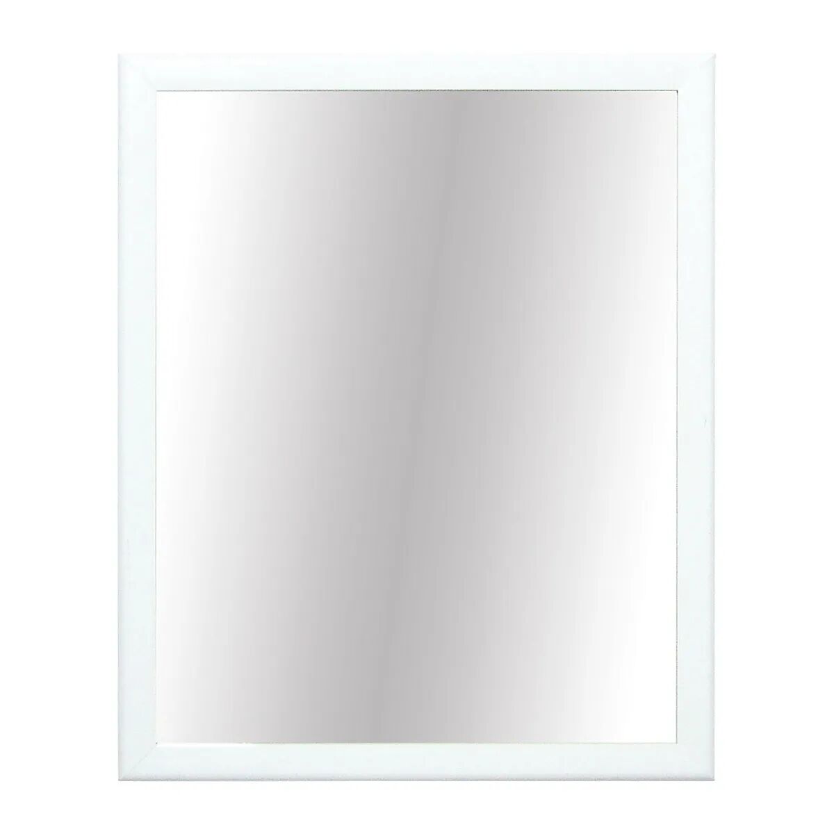 Specchio Semplice Nadia 56x66 Cm Con Cornice In Abs Bianco Reversibile