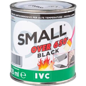 ivc smalto anticorrosivo  small over 650° 125 ml nero stufe e forni alte temperature