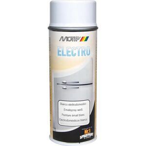 motip smalto spray  elettrodomestici bianco 400 ml 2,5 m² con 1 l