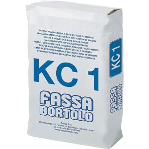 tecnomat intonaco fondo kc1 fassa base calce / cemento a mano e a macchina per interni e esterni 25 kg