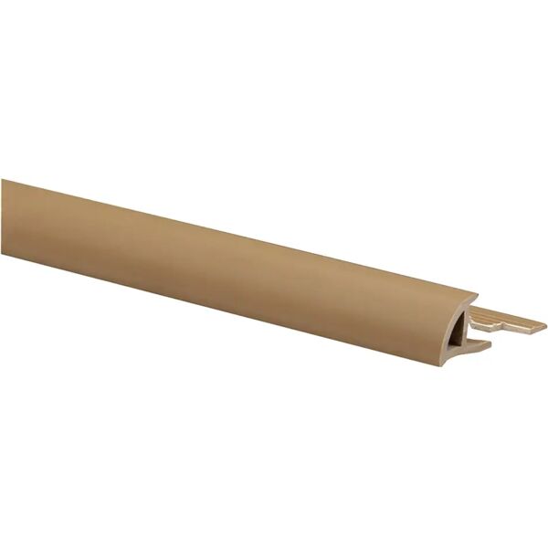 arcansas profilo ecorond pvc satinato beige bahama 250 cm h 8 mm