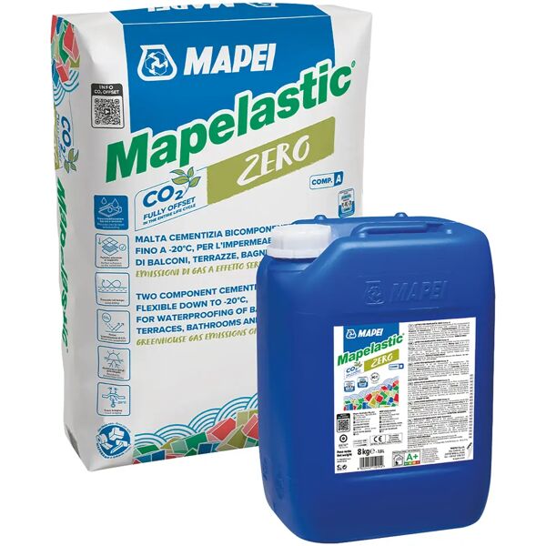 tecnomat impermeabilizzante mapelastic a+b 32 kg bicomponente flessibile zero