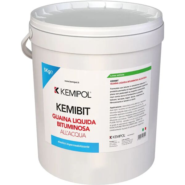 kemipol guaina liquida bituminosa kemibit 5 kg   base acqua