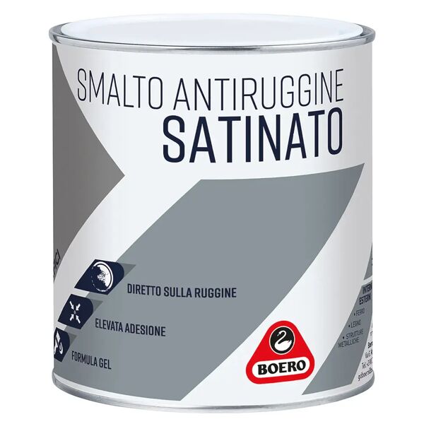 boero smalto antiruggine gel  satinato nero 2,5 l  10-12 m² x 1 l pronto uso