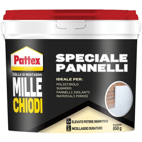 pattex colla  millechiodi pannelli 850 g polistirolo sughero pannelli e materiali porosi