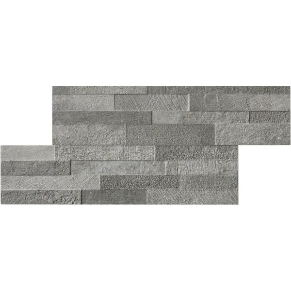 tecnomat placchetta interno esterno vesuvio grey 3d 15x61 cm gres porcellanato