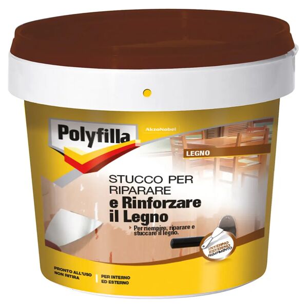 polyfilla stucco per riparare e rinforzare il legno  1 kg grigio interno ed esterno
