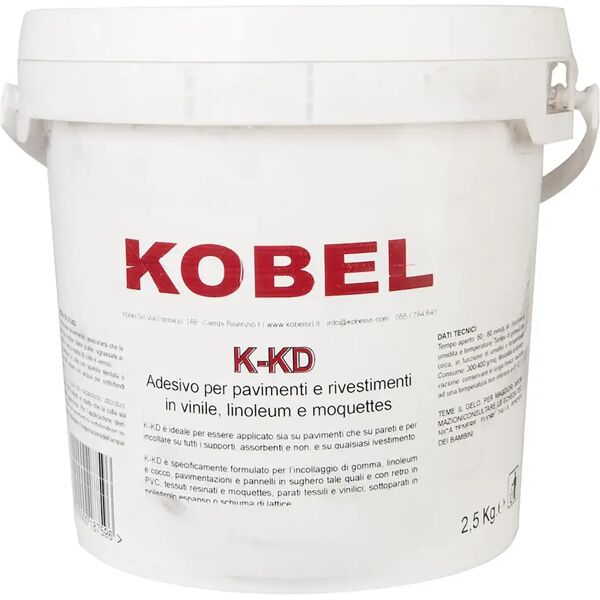 tecnomat collante acrilico k-kd pvc kobel 2,5 kg incolla linoleum gomma moquettes agugliati feltro