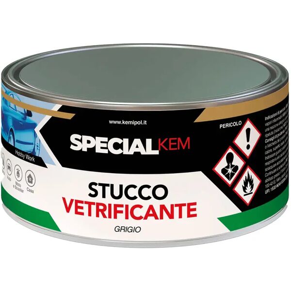 tecnomat stucco poliestere vetrificante  750 ml  poliestere bicomponente  carrozzeria nautica grigio