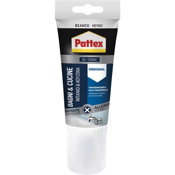 pattex silicone acetico  per sanitari bianco 150 ml antimuffa