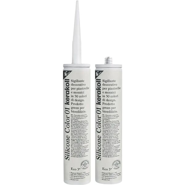 kerakoll silicone color  01 310 ml uso interno ed esterno