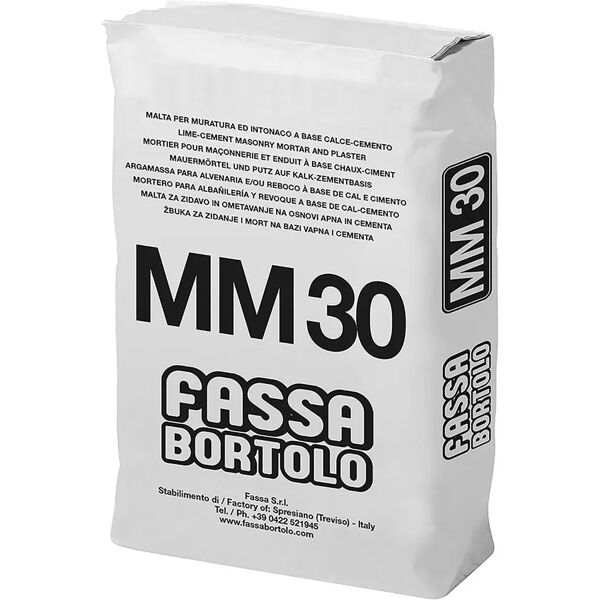 tecnomat malta per muratura mm30 fassa 25 kg per murature portanti classe m5