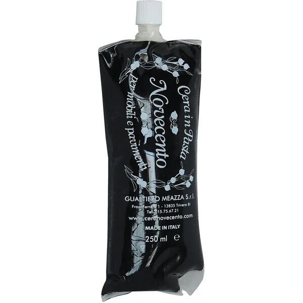 cera_novecento cera novecento in pasta tubetto 250 ml nera 6-8 m² con 1 l