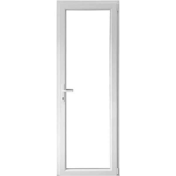 tecnomat porta finestra in pvc bianca 1 anta con serratura sinistra 80x220 cm (lxh)