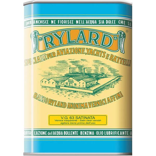 rylard vernice  vg 63 satinata 1 l oleofenolica grassa 20 m² con 1 l da diluire