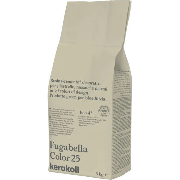 kerakoll stucco fugabella color  25 3 kg fuga 0-20 mm uso interno ed esterno