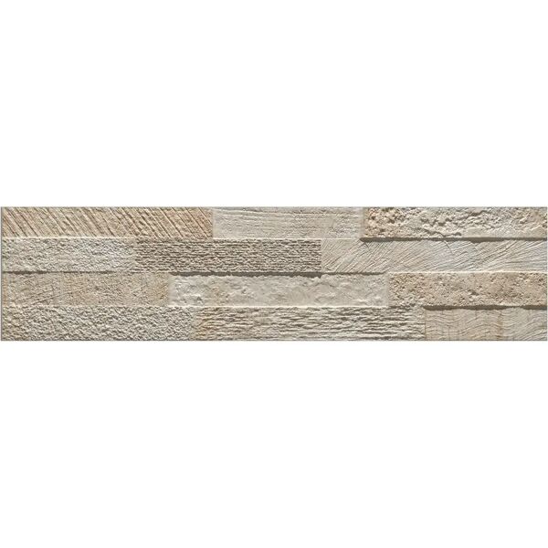 tecnomat placchetta pietra beige  15,1x61,1x1,1 cm gres porcellanato