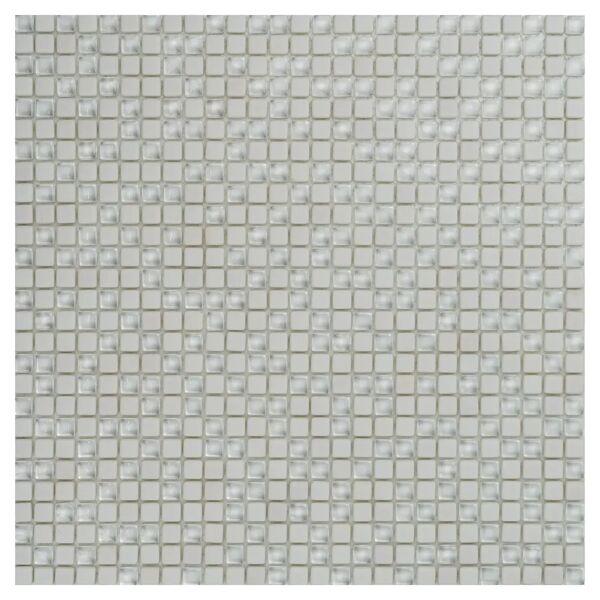 tecnomat mosaico everest bianco 30,5x30,5x0,6 cm vetro vendita al pezzo