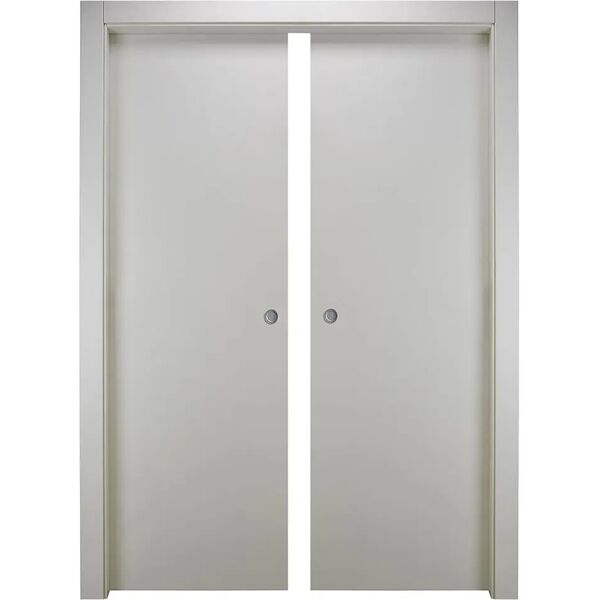 zanini porta da interno scorrevole interno muro ludovica  70x210 cm (lxh) reversibile