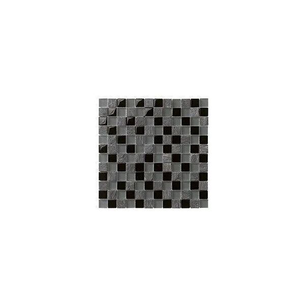 tecnomat mosaico interno lisbona nero '29,5x29,5x0,8 cm mix vetro ardesia