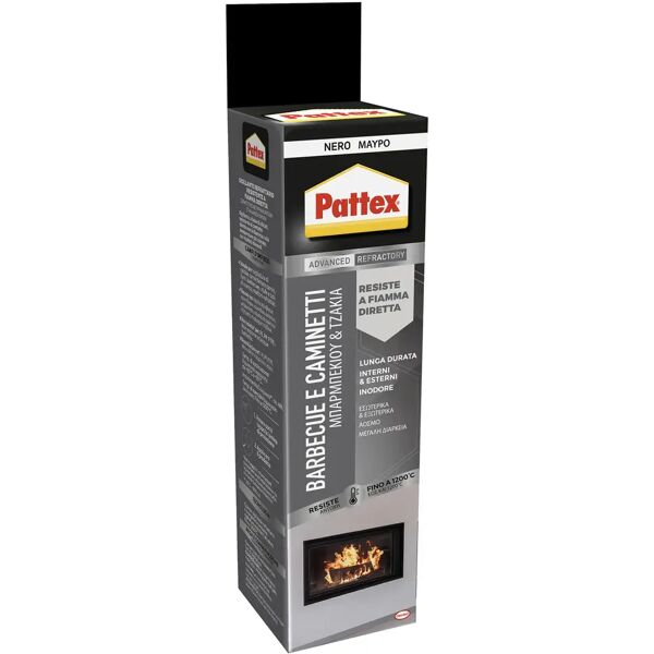 pattex sigillante refrattario  nero 80 ml per bbq e caminetti