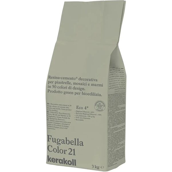 kerakoll stucco fugabella color  21 3 kg fuga 0-20 mm uso interno ed esterno